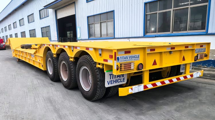 3 Axle 100 Ton Folding Gooseneck Trailer | Front Loading Low Bed Gooseneck Trailers for Sale in Philippines Manila