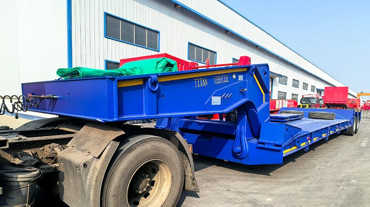 2 Line 4 Axle Hydraulic Detachable Gooseneck Lowboy Trailers | Detach Gooseneck Trailer for Sale in Philippines 